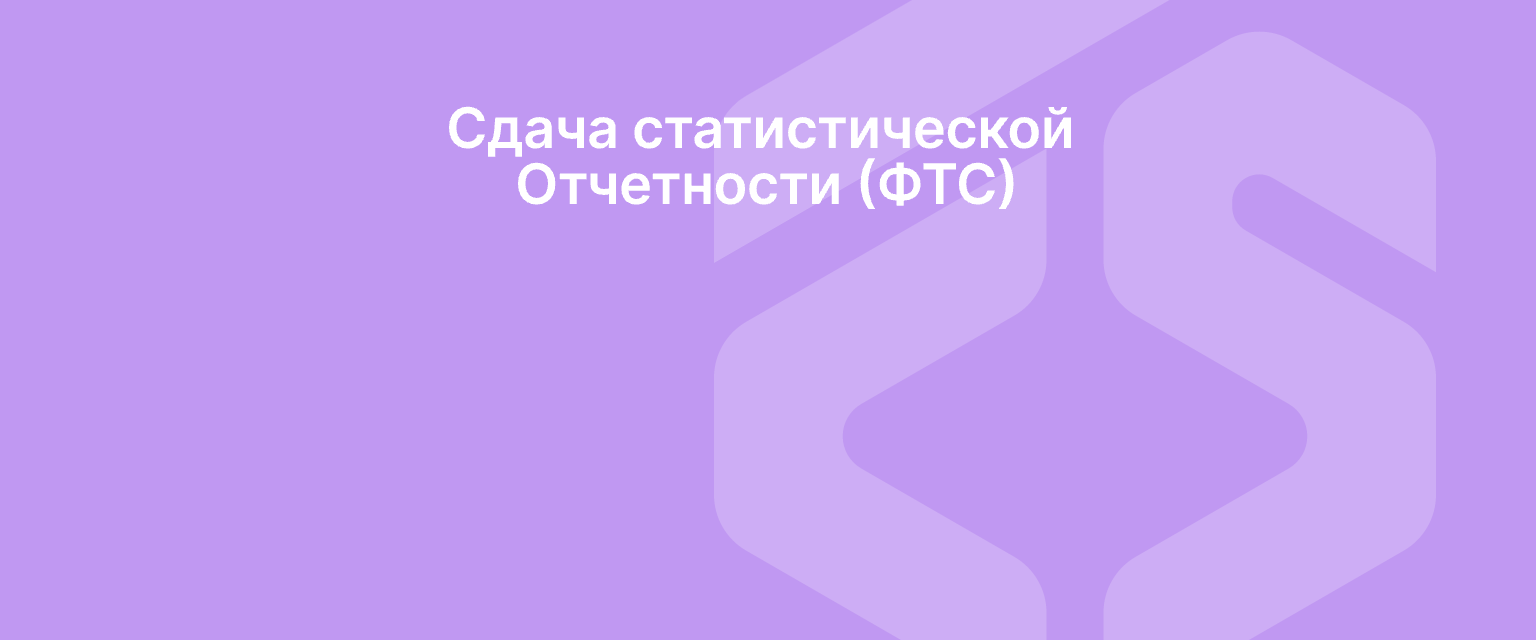 Сдача статистической Отчетности (ФТС)